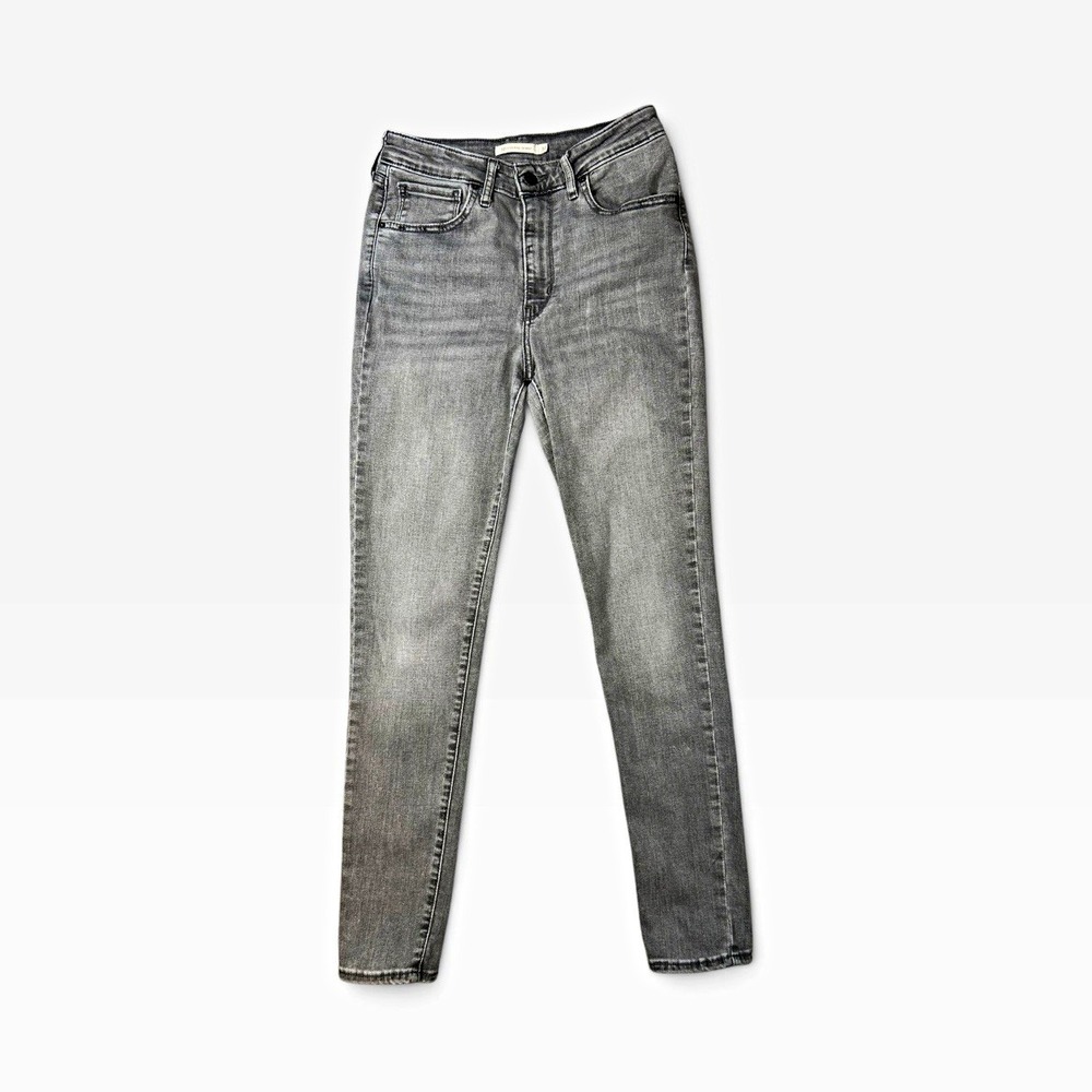 Levi's 721 High Rise Skinny Women' Faded Gray Denim Jeans Stretch Size 30x30